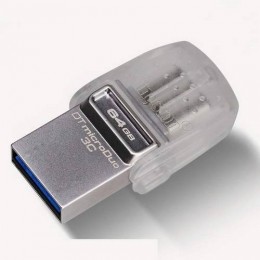 USB Pendrive Kingston 64 GB 3.0 + Type-C (DTDUO03C64GB)
