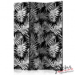 ArtGeist sp. z o o. Paraván - Black and White Jungle [Room Dividers]