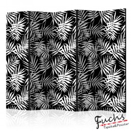 Paraván - Black and White Jungle [Room Dividers]