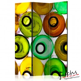ArtGeist sp. z o o. Paraván - bottles (background) [Room Dividers]