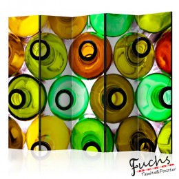 Paraván - bottles (background) [Room Dividers]