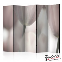 Paraván - Tulips fine art - black and white [Room Dividers]