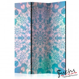ArtGeist sp. z o o. Paraván - Girly Mandala (Blue) [Room Dividers]
