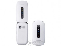 Panasonic KX-TU466EXWE kártyafüggetlen mobiltelefon idősek számára, fehér