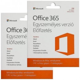 Microsoft Office 365 Egyszemélyes 2x1év előfizetés MSR