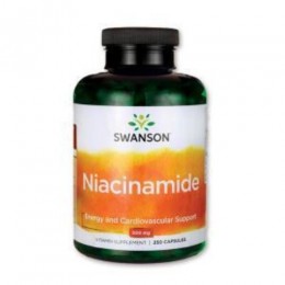 Swanson B3-Niacinamid 500mg, 250 db kapszula