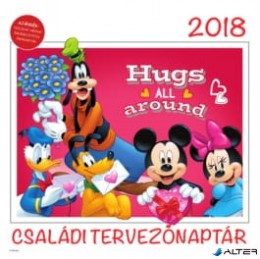 TOPTIMER Falinaptár T098 290x580mm álló Disney Családi Tervező 2020.