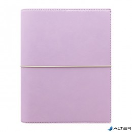 FILOFAX Gyűrűs kalendárium Domino Soft &quot;L&quot; méret fehér lapos orchidea műbőr 2020.