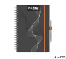 DAYLINER Naptár, tervező, A5, heti, , &quot;InSpiral&quot;, fekete-narancs