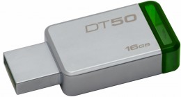 Kingston DataTraveler 50 16GB USB 3.0 pendrive - Ezüst/Zöld (DT50/16GB)