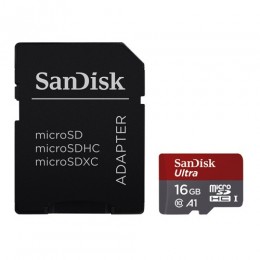 SanDisk Ultra 16GB microSDHC memóriakártya adapterrel (173446)