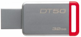 Kingston DataTraveler 50 32GB USB 3.0 pendrive - Ezüst/Piros (DT50/32GB)