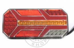 TruckerShop FULL LED hátsó lámpa NEON hatású, DINAMIKUS irányjelzővel 12/24V BAL