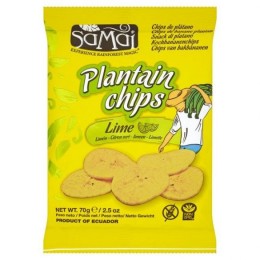 PLANTAIN (FŐZŐBANÁN) CHIPS LIME 70G SAMAI