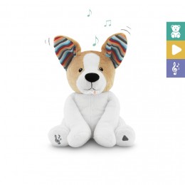 Zazu Danny fehér interaktív játszó és éneklő plüss kutyus