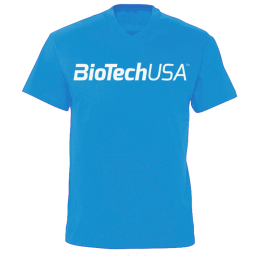 BioTechUSA Tropical Blue póló, kék