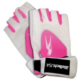 BioTechUSA Lady 1 női edzőkesztyű, pink-fehér