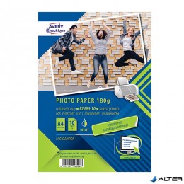 AVERY Fotópapír E2496-10 Economy 180g fényes A/4 inkjet nyomtatóhoz 10 ív/doboz