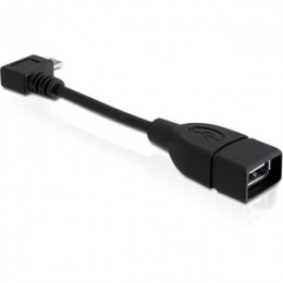 Egyéb Delock USB 2.0 Micro OTG 90 Cable 0.1M (83104)
