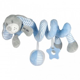Baby Mix Spirálos játék kiságyra kutya kék