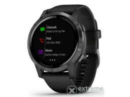 GARMIN vívoactive 4 fitnesz okosóra, fekete/szürke