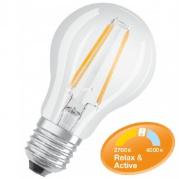 Osram E27 LED Active/Relax 7W 806lm 2700K/4000K kapcsolható színhőm. - 60W izzó helyett