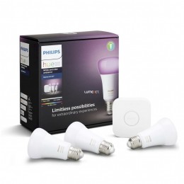 Philips Hue White and Color Ambiance 3db 9W E27 RGB + bridge, kezdő szett