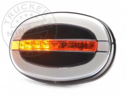 TruckerShop FULL LED első lámpa OVÁLIS 12/24V DINAMIKUS
