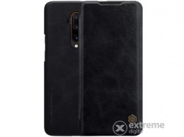 Nillkin QIN álló, bőr hatású tok OnePlus 7T Pro készülékhez, fekete