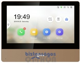 Hikvision DS-KH8350-WTE1-Gold IP video-kaputelefon beltéri egység, 7&quot; LCD kijelző, 1024×600 felbontás, WiFi, PoE