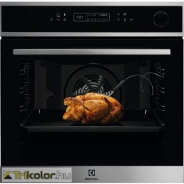 ELECTROLUX LOC8H31X SteamCrisp beépíthető gőzsütő|maghőmérő|receptek|LCD