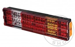 TruckerShop Full LED hátsó lámpa 6 kamrás bordás jobb vezetékes 24V