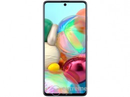 Samsung Galaxy A71 6GB/128GB Dual SIM (SM-A715) kártyafüggetlen okostelefon, ezüst (Android)