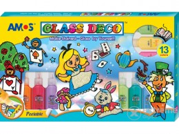 AMOS üvegmatrica festék dekorációs szett