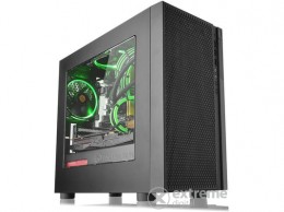 THERMALTAKE Versa H18 ablakos (Táp nélküli) mATX ház, fekete