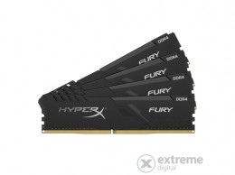 Kingston 64GB/3600MHz DDR-4 HyperX FURY memória kit, fekete, 4db 16GB (HX436C17FB3K4/64)