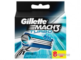 GILLETTE Mach3 Turbo férfi borotvapenge, 8 db