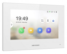 Hikvision DS-KH6320-WTE2-W 2 vezetékes IP video-kaputelefon beltéri egység | 7&quot; LCD kijelző | 1024x600 felbontás | WiFi