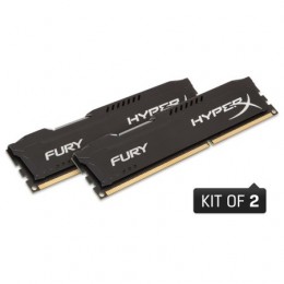 Kingston HYPERX Fury Black DDR4 2x4GB 3200MHZ CL16 DIMM PC memóriakészlet (HX432C16FB3K2/8)