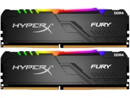 Kingston HYPERX Fury RGB DDR4 2x16GB 3200MHZ CL16 DIMM desktop memória készlet (HX432C16FB3AK2/32)