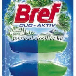 Bref Duo Aktiv Wc Gél Utántöltő Northern Pine 2x50ml