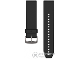 GARMIN Fenix 5 óraszíj, fekete ezüst csattal, QuickFit 22 mm