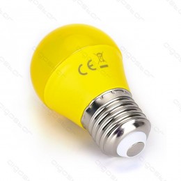 Led izzó G45 E27 4W Sárga búrával