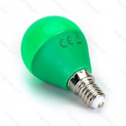 Led izzó G45 E14 4W Zöld búrával