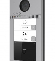 Hikvision DS-KV8213-WME1 Kétlakásos IP video-kaputelefon kültéri egység, kártyaolvasóval, IR-megvilágítás, WiFi, 12VDC/PoE