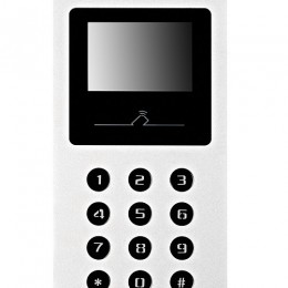 Hikvision DS-KD3002-VM Társasházi IP video-kaputelefon kültéri egység, fém, beépített kártyaolvasóval, LCD kijelzővel