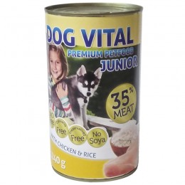 Dog Vital Junior konzerv chicken&amp;rice 1240gr