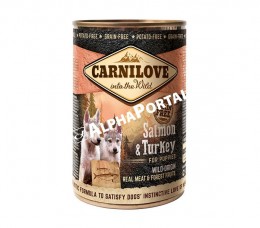 CarniLove Konzerv Puppy Lazac-Pulyka 400gr