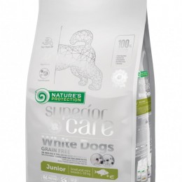 Natures Protection SC White Dogs Grain Free White Fish Junior Small 1,5kg