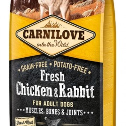 CarniLove Fresh Adult Dog csirke &amp; nyúl - Muscles, Bones &amp; Joints 12kg